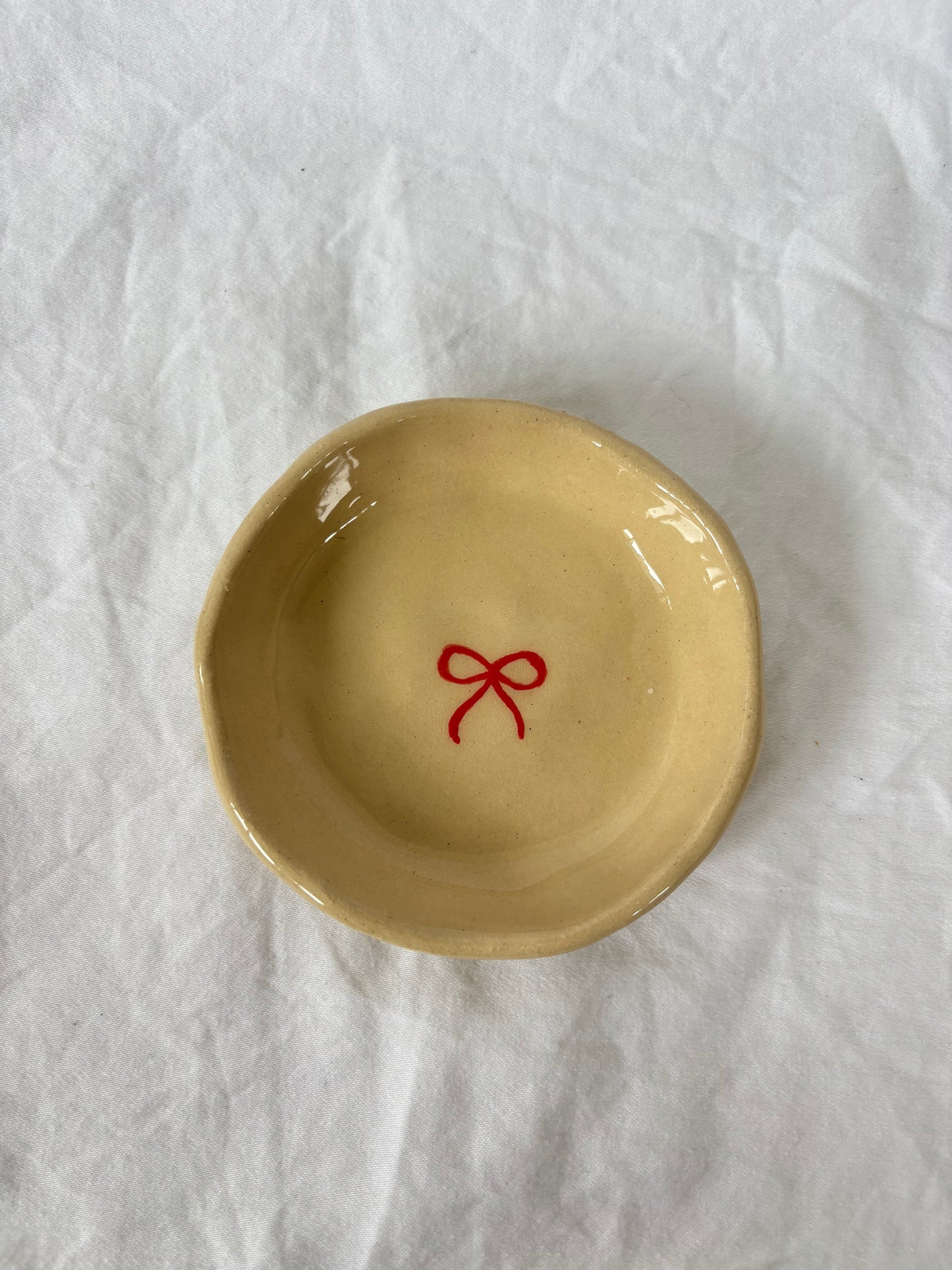 Red Bow Trinket Dish