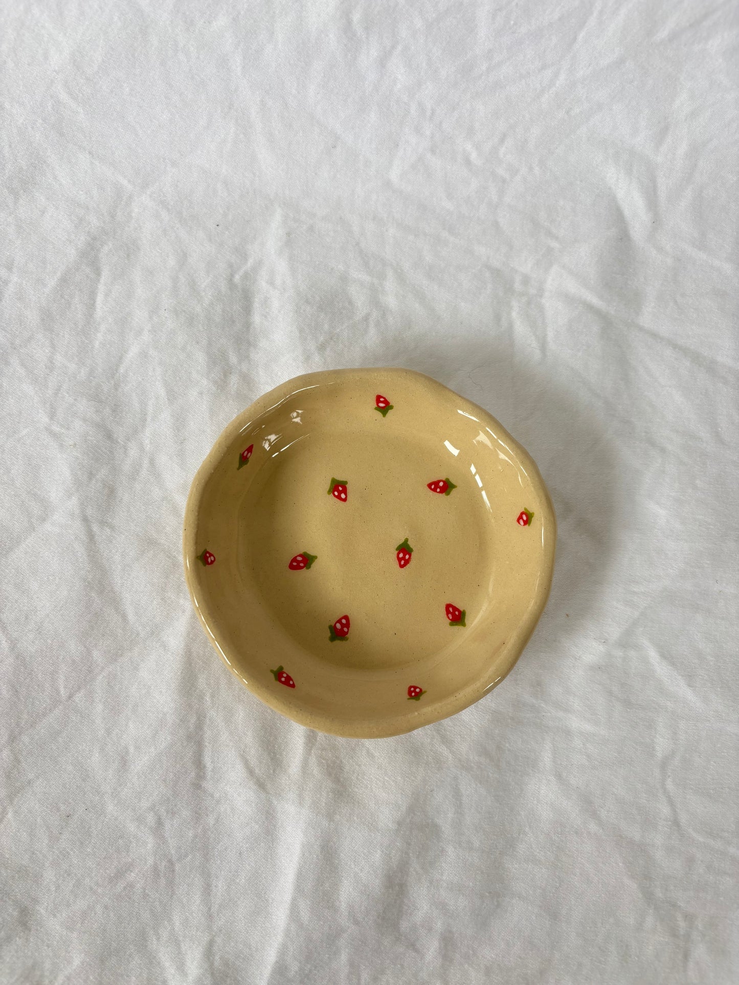 Strawberries Trinket Dish