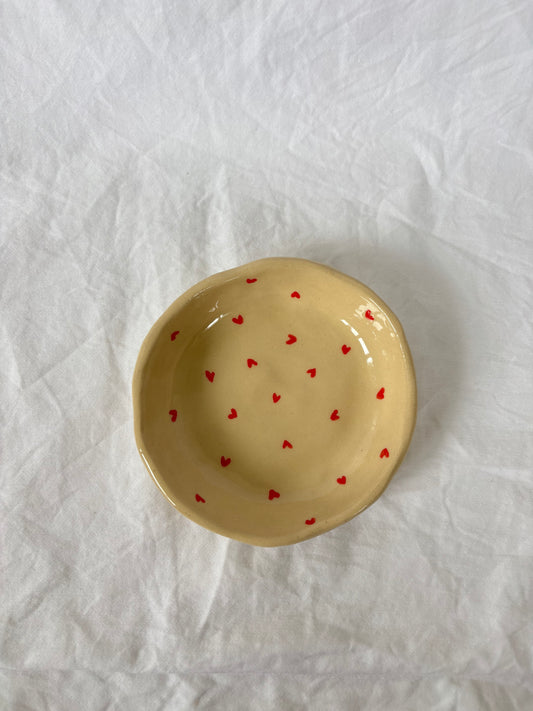 Red Sweetheart Trinket Dish - Large