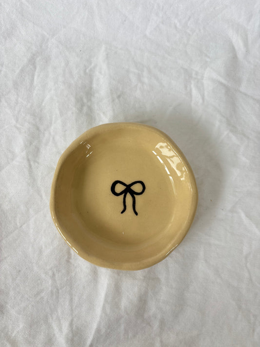Black Bow Trinket Dish