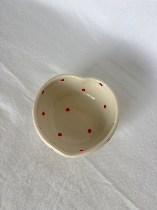 For Keeps Trinket Dish - Red Polka Dot