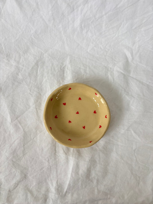 Red Sweetheart Trinket Dish