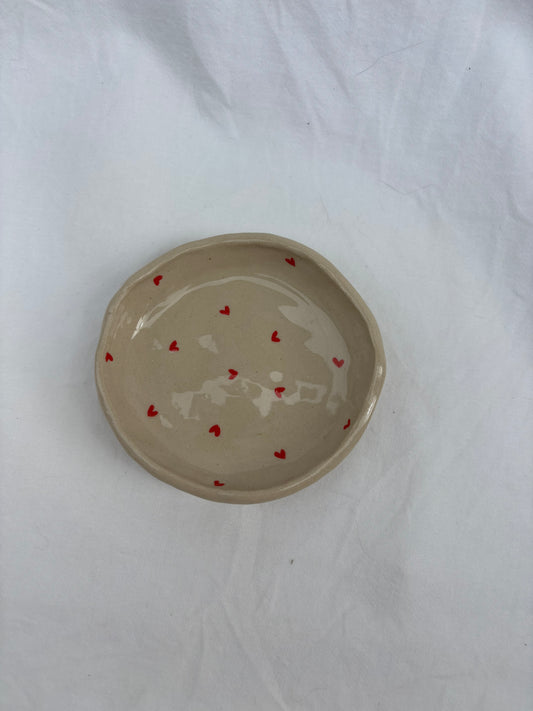 Red Sweetheart Trinket Dish